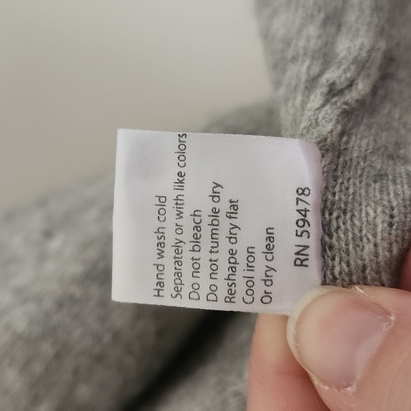 Benedetta B made in Italy merino wool cashmere sweater cardigan vest women's M - Picture 7 of 8